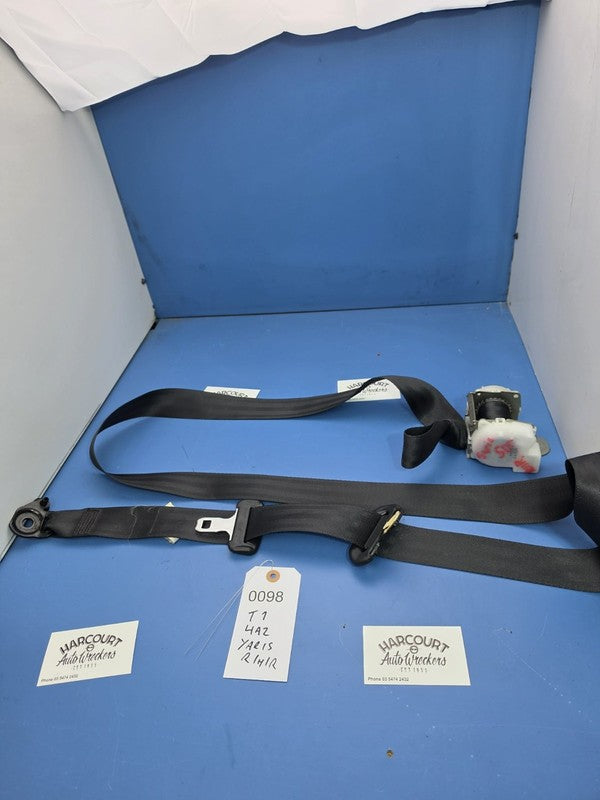 Toyota Yaris 2005-2011 Hatch 5 Door Right Rear Seat Belt Black
