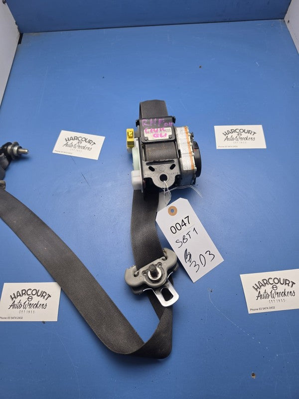 HONDA CIVIC SEAT BELT RH FRONT SEAT BELT ONLY 5DR HATCH 7TH GEN 11/00-