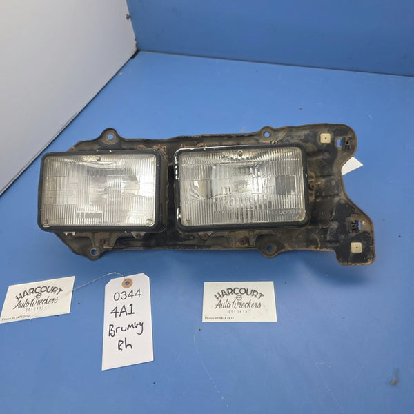 Headlight Assembly Right Hand Suit Subaru Brumby Twin Square Headlight