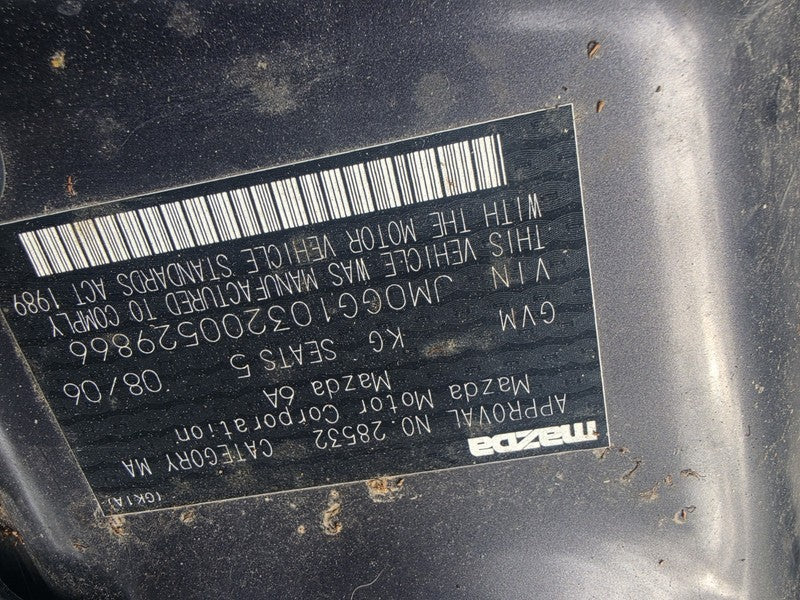 MAZDA 6 ENGINE PETROL 2.3 L3 GG/GY 07/2005-02/2008 186809km