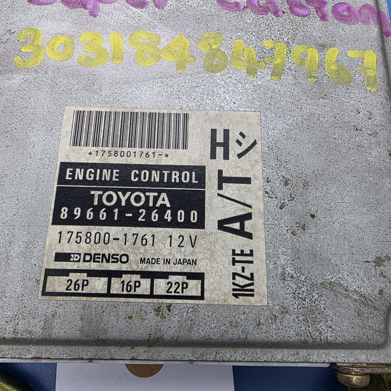 Toyota Hiace Super Custom 1KZ ECU 89661-26400 3.0 diesel auto