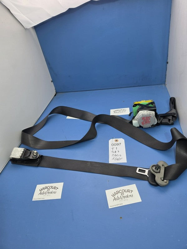 Toyota Yaris 2005-2011 5 Door Hatch Right Front Seat Belt Black