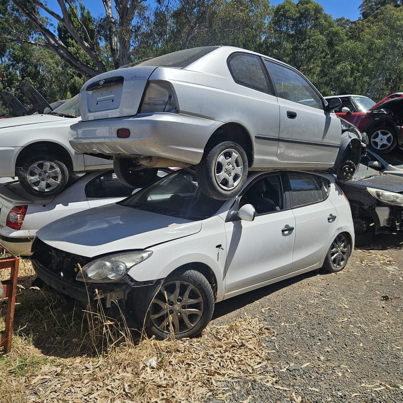 Hyundai in the yard