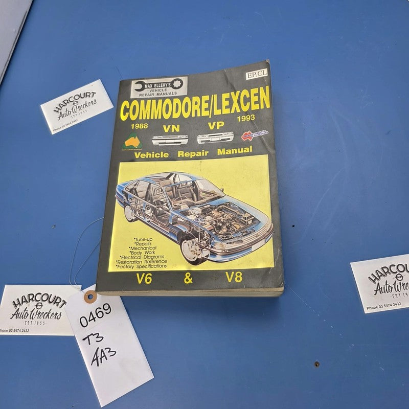 Max Ellery's Repair Manual For Commodore/ Lexen VN/VP V6 & V8