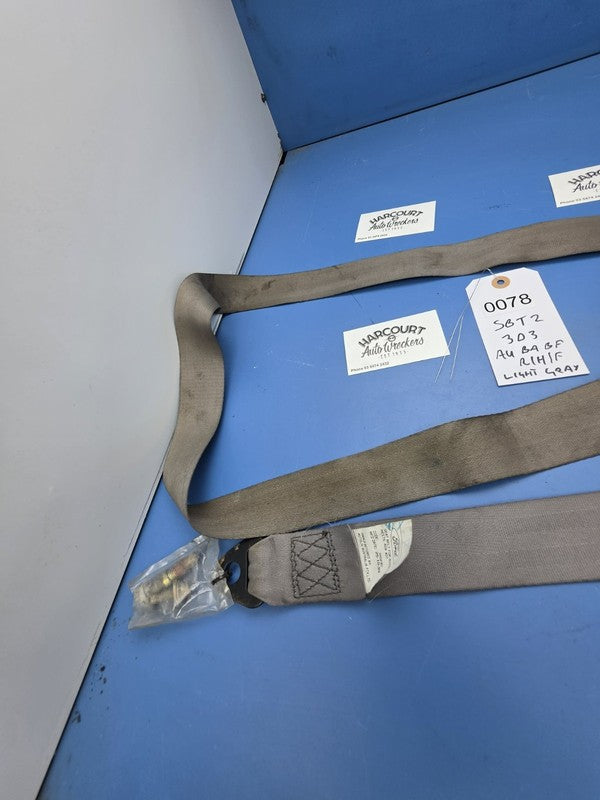 Ford Falcon AU BA BF Right Front Seatbelt Light Grey XR6 XR8 Tickford 