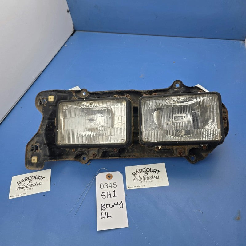 Headlight Assembly Left Hand Suit Subaru Brumby Twin Square Headlight