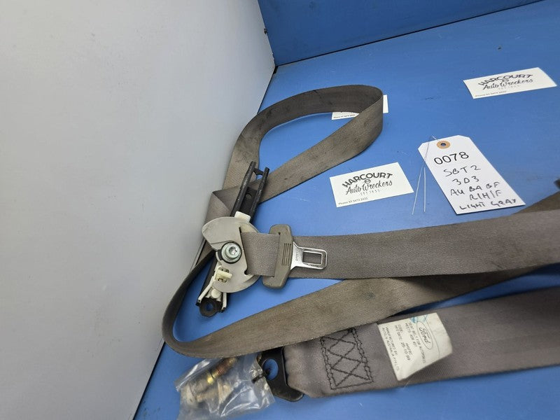 Ford Falcon AU BA BF Right Front Seatbelt Light Grey XR6 XR8 Tickford 