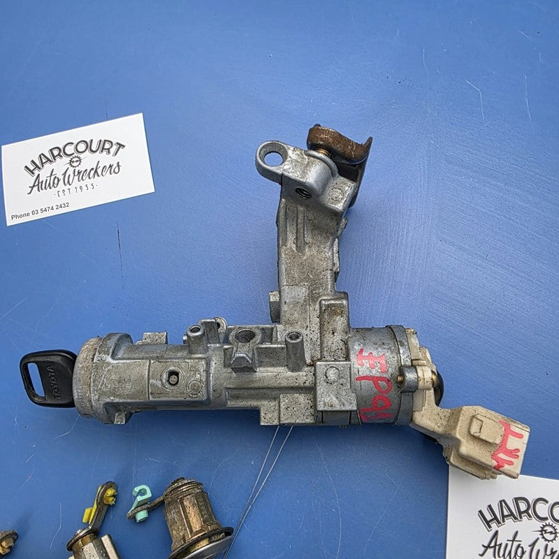 Ignition Barrel And Lock Set Suit Toyota Starlet EP91 03/1996-09/1999