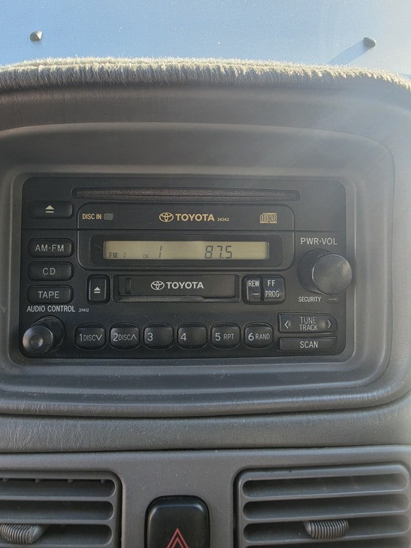 Toyota Corolla Factory Radio Head unit Tape Player CD AE112 10/1998-11