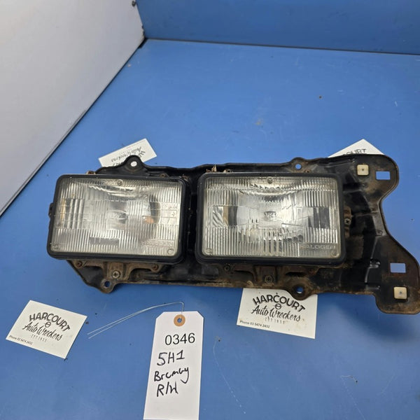 Headlight Assembly Right Hand Suit Subaru Brumby Twin Square Headlight