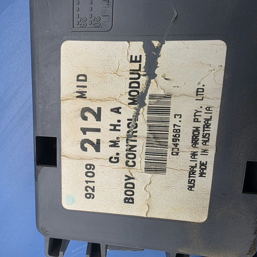 Bcm Body Control Module Suit VX Holden Commodore 212 Code Mid Spec Wit