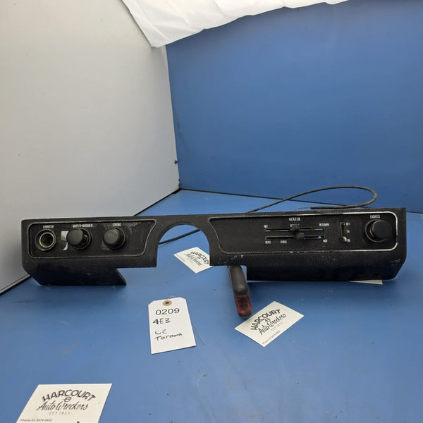 LJ Torana Lower Under Dash Panel GMH Holden GTR XU1 Switch Controls Kn