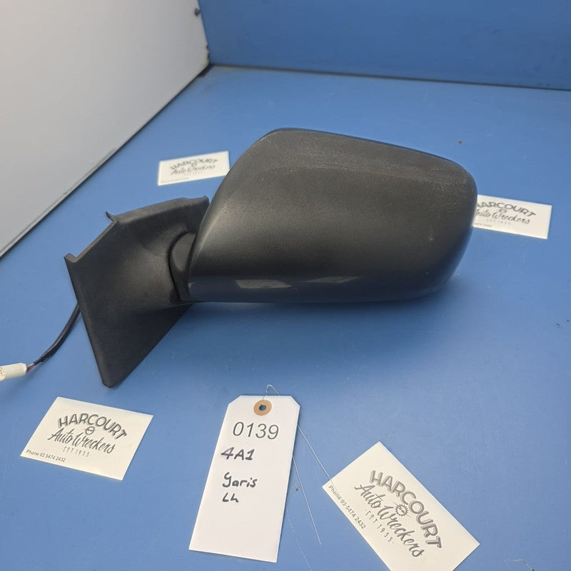 Toyota Yaris 2005-2011 5 Door Hatch Left Mirror Electric Grey In Color
