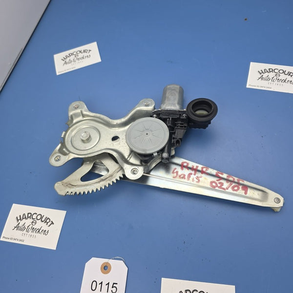 Toyota Yaris 2005-2011 5 Door Hatch Right Rear Window Reg Motor Electr
