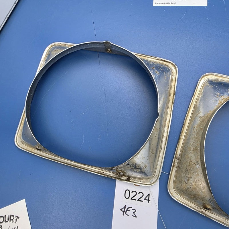Head Light Headlight Surround Pair Genuine Holden Kingswood HJ HX HZ M