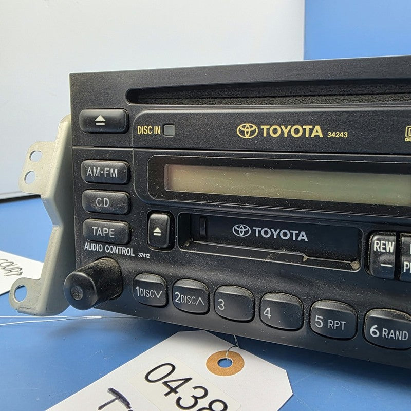 Toyota Corolla Factory Radio Head unit Tape Player CD AE112 10/1998-11