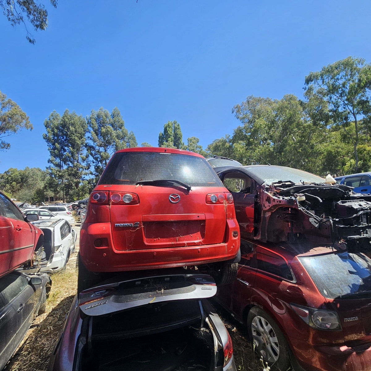 Mazda 2, 3, 6, 323 and CX-7 in the yard, photo 11 of 16