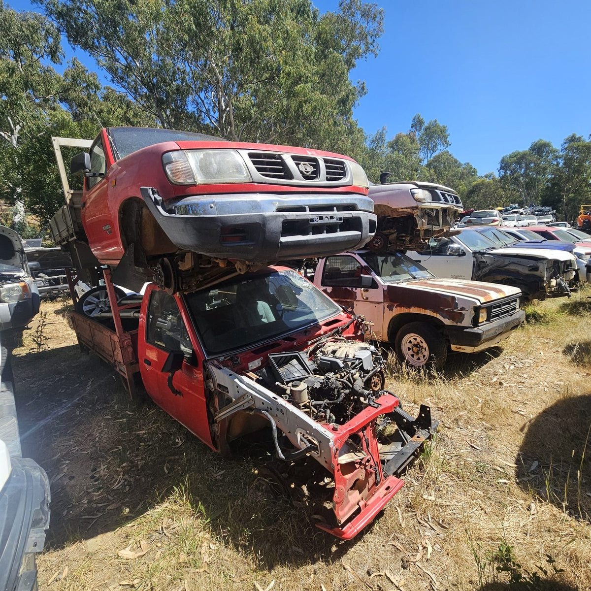 Nissan Pathfinder and Navara in the yard, photo 8 of 14