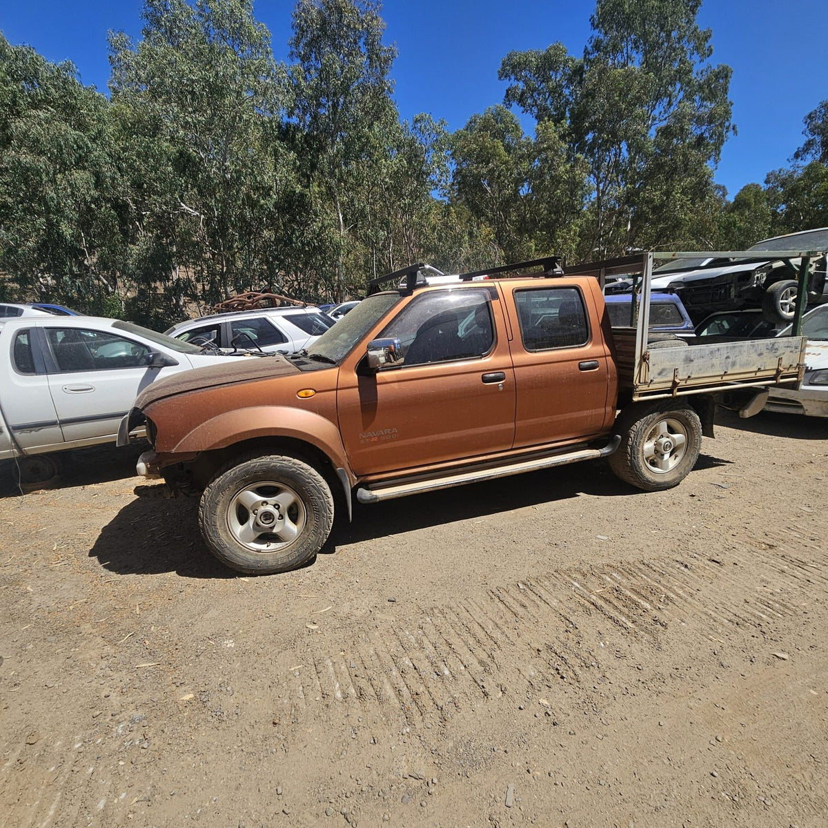 Nissan Pathfinder and Navara in the yard, photo 13 of 14