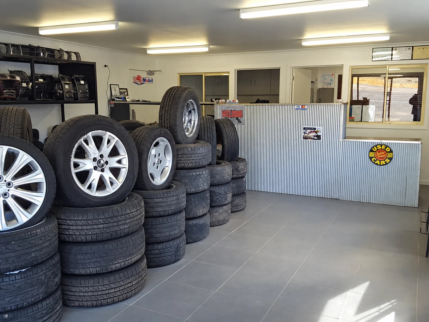 Inside the Harcourt Auto Wreckers parts shop